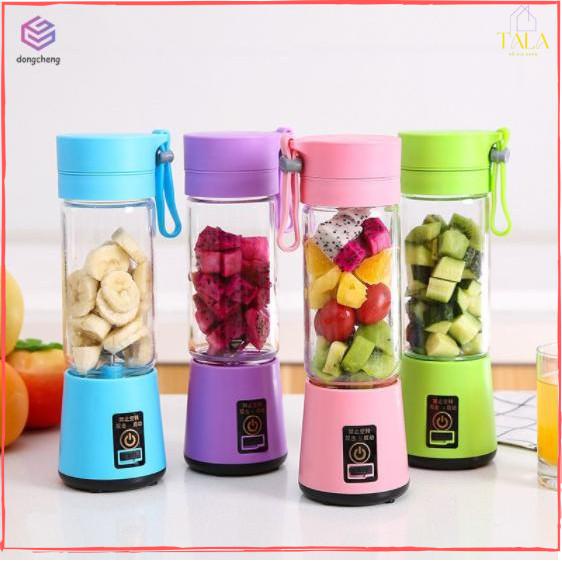 Máy Xay Sinh Tố Mini 6 Lưỡi Cầm Tay Mạnh Mẽ - Máy Xay Sử Dụng Pin Sạc Tiện Dụng