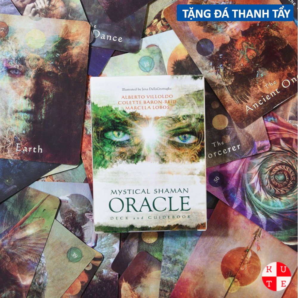 Bộ Bài Oracle Mystical Shaman 64 Lá Bài Tặng Đá Thanh Tẩy C13