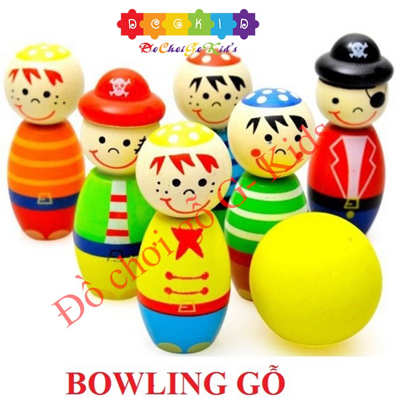 Đồ chơi Bowling gỗ cho bé