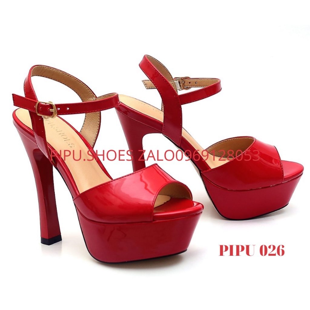 Giày cao gót đế đúp 13, sandal cao gót thời trang,hoa hậu catwalk giày cưới,pipu 26