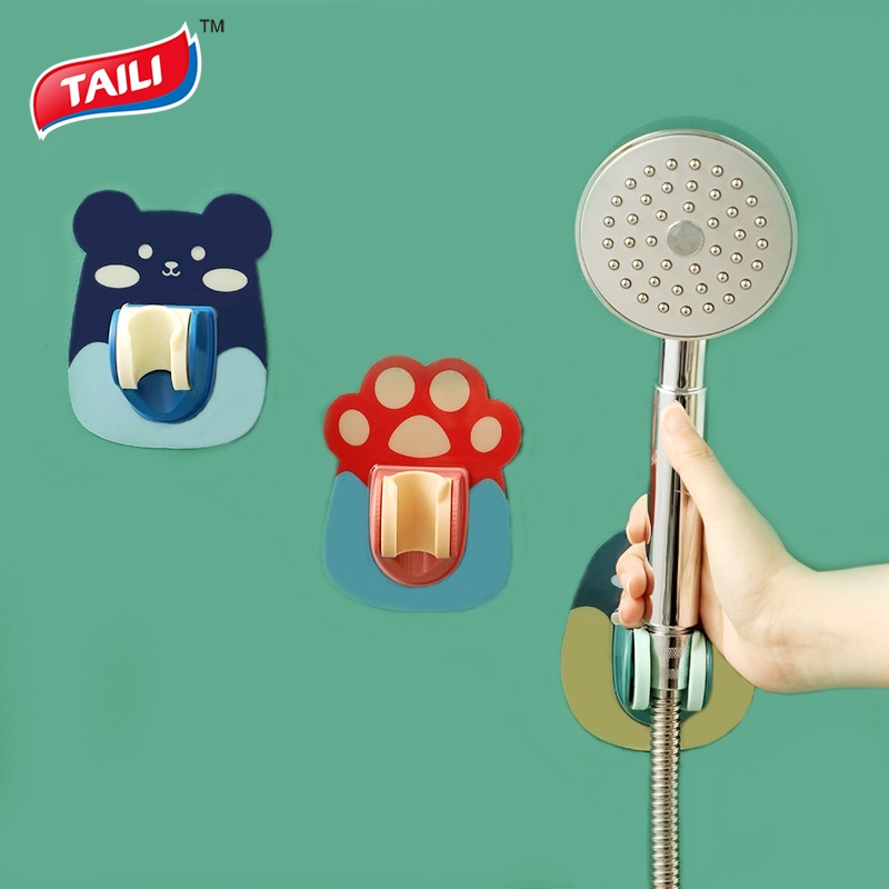 Giá đỡ vòi hoa sen TAILI BI99 có thể điều chỉnh không cần đục lỗ họa tiết hoạt hình sáng tạo thông dụng cho nhà tắm