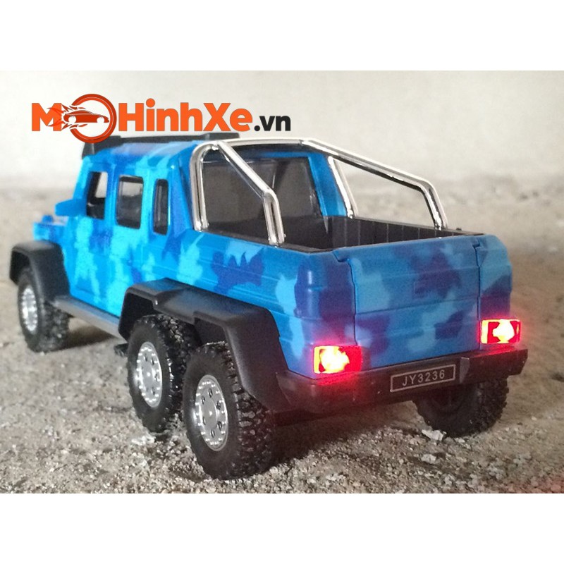 MÔ HÌNH XE MERCEDES-BRABUS G63 AMG 6X6 OFF-ROAD 1:32 DOUBLE HORSES