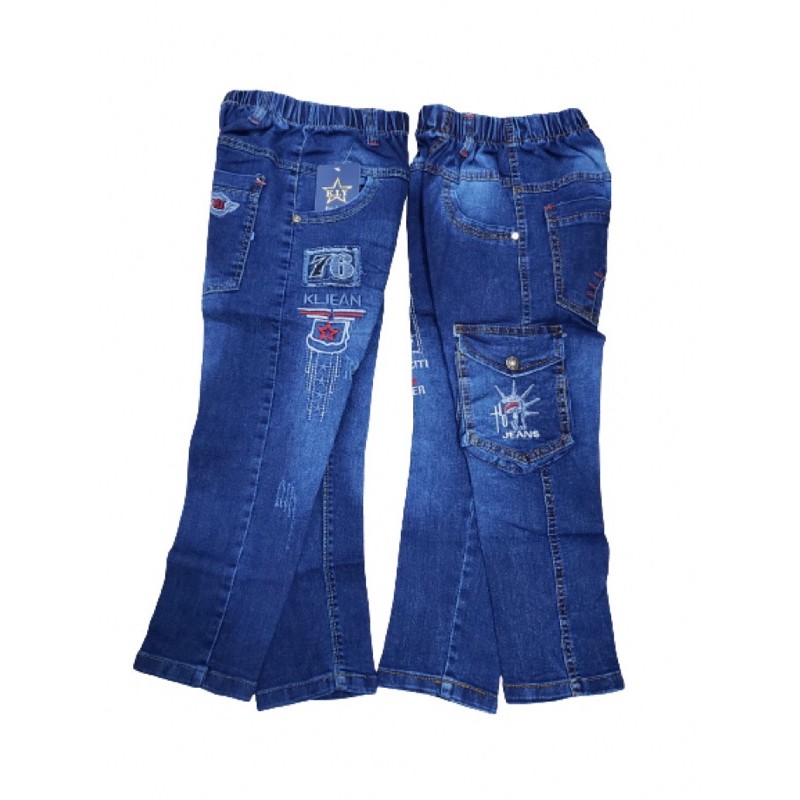 Quần Jeans Dài Bé Trai 32kg -49kg 2 mẫu