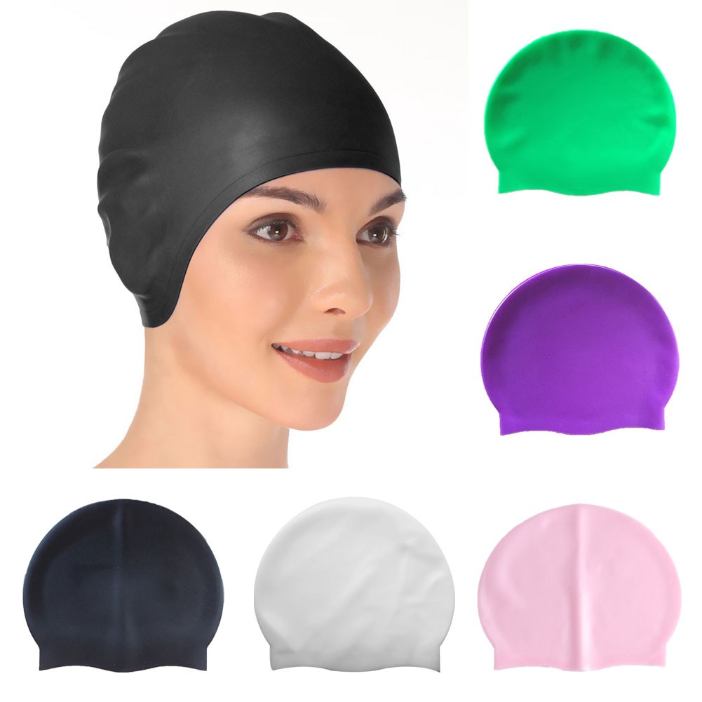 Nón bơi silicone chống thấm nước bảo vệ tai cho nam và nữ