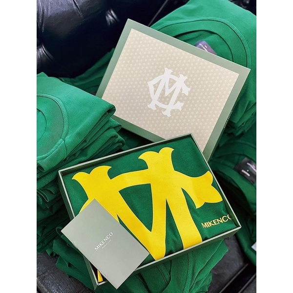 Áo phông chính hãng Mikenco INTERLOCKING GREEN