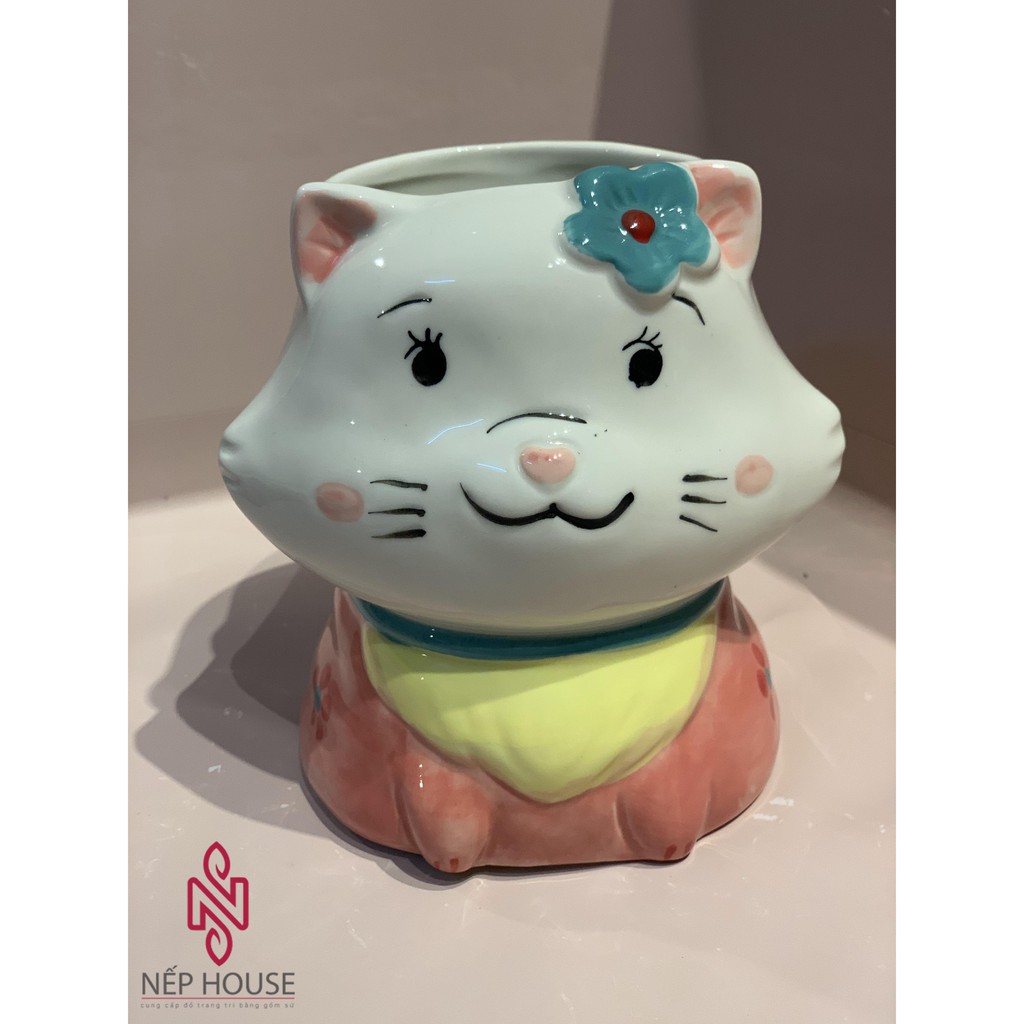 Ống đựng đũa cao cấp giá rẻ họa tiết đáng yêu hình mèo, Kỳ lân, Chó Siba xinh xắn N201