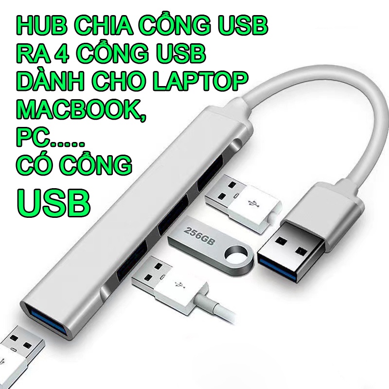 Bộ chia cổng Hub USB và Hub TYPE C BH6T. Hỏa Tốc.