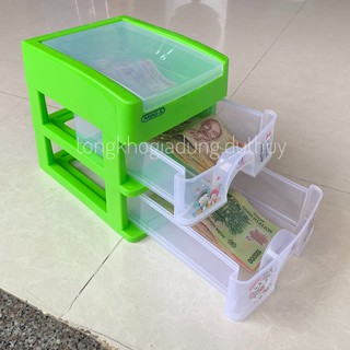 Tủ nhựa mini 3 tầng nhỏ Mini S (15x20x18) nhựa pp chính phẩm cứng cáp, bền bỉ thiết kế sang trọng hoa văn đẹp mắt