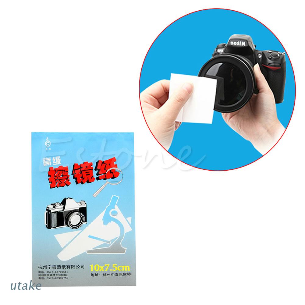 Gói 50 tờ khăn giấy mềm lau ống kính máy ảnh