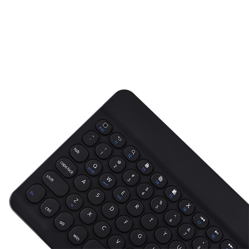 Bluetooth Wireless Keyboard Slim Retro Round Keycap Universal for Laptop