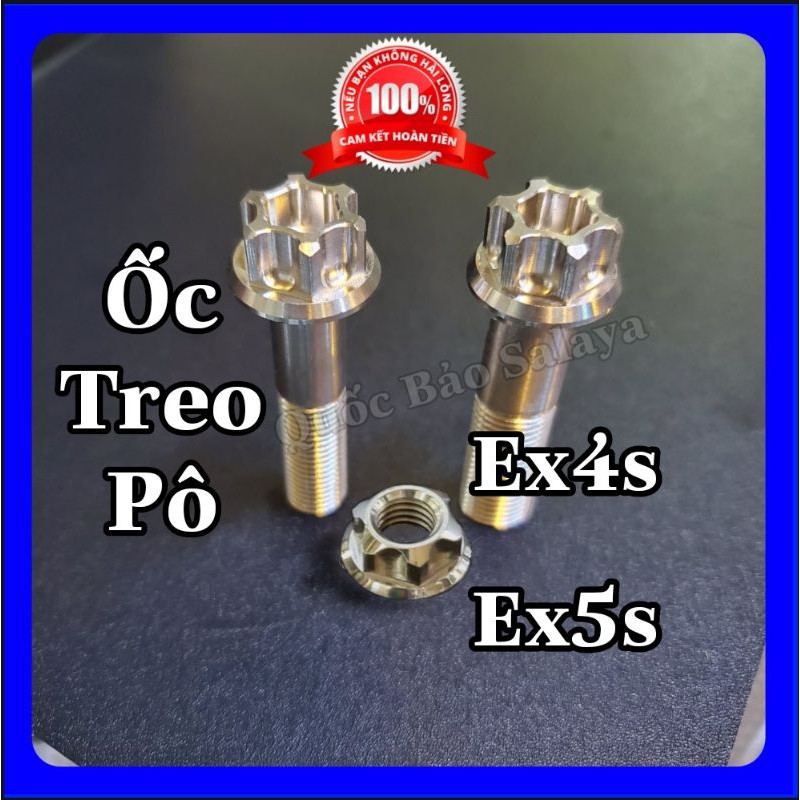 Bộ Ốc Salaya TBT Lắp Treo Pô Trước Sau Cho Ex135 4s 5s