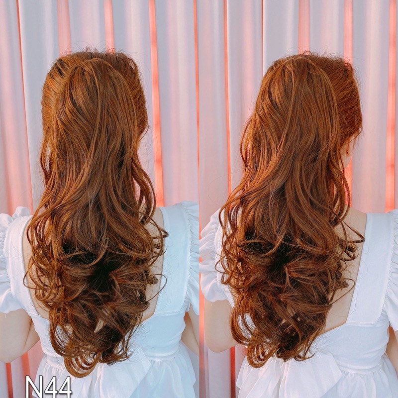 <Ảnh thật> Ngoạm xoăn lửng N44-40cm