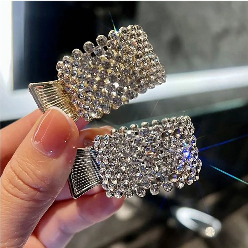 Kẹp Tóc Đuôi Ngựa Đính Đá Chất Lượng Cao Cho Nữ