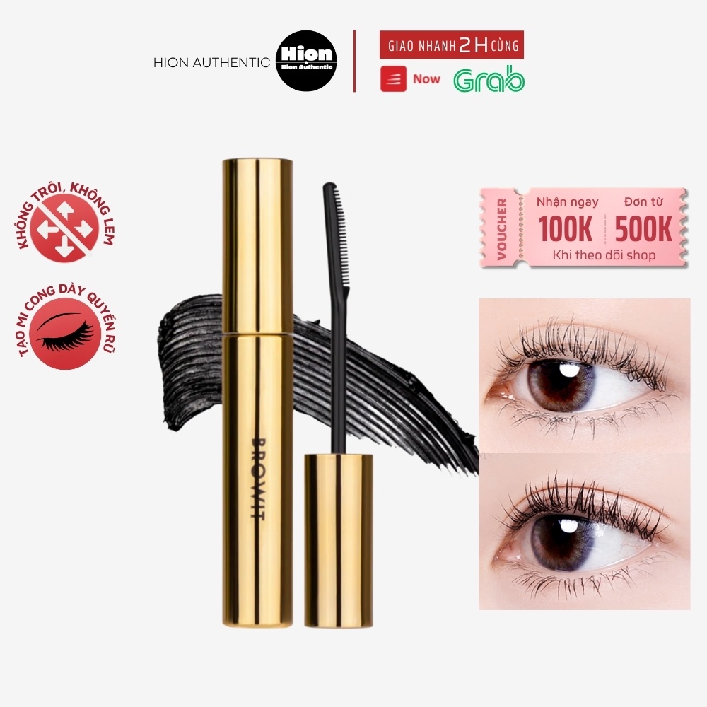 Mascara Browit Nongchat Thái Chuốt Mi , Chuốt lông mày làm Cong Dày Và Dài Mi Hiệu Quả