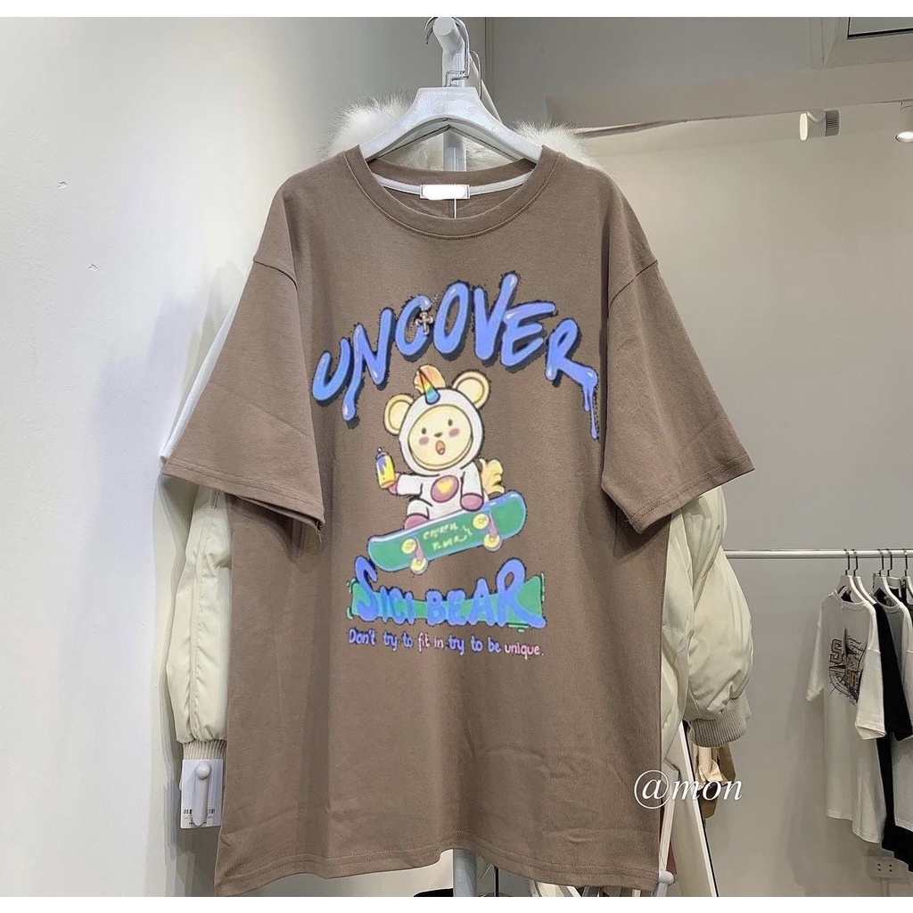 Áo thun tay lỡ MIA, Áo phông nữ form rộng dáng Unisex/Ulzzang mặc lẻ cặp nhóm hình RABBIT TRIPPY LAND
