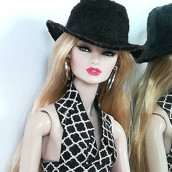 Bộ Trang Sức Búp Bê Barbie Handmade - Vòng cổ, Bông Tai Búp bê Khoen tròn Lớn Mạ Vàng, Bạc Phong cách