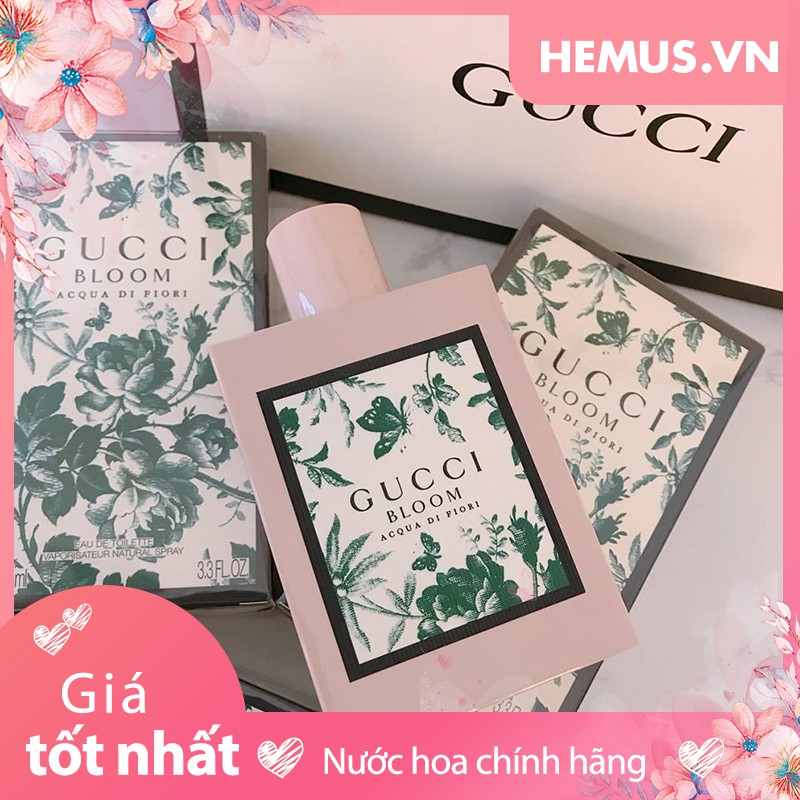 [Chính Hãng] Nước Hoa Nữ Gucci Bloom Acqua Di Fiori - Eau De Toilette 100ml