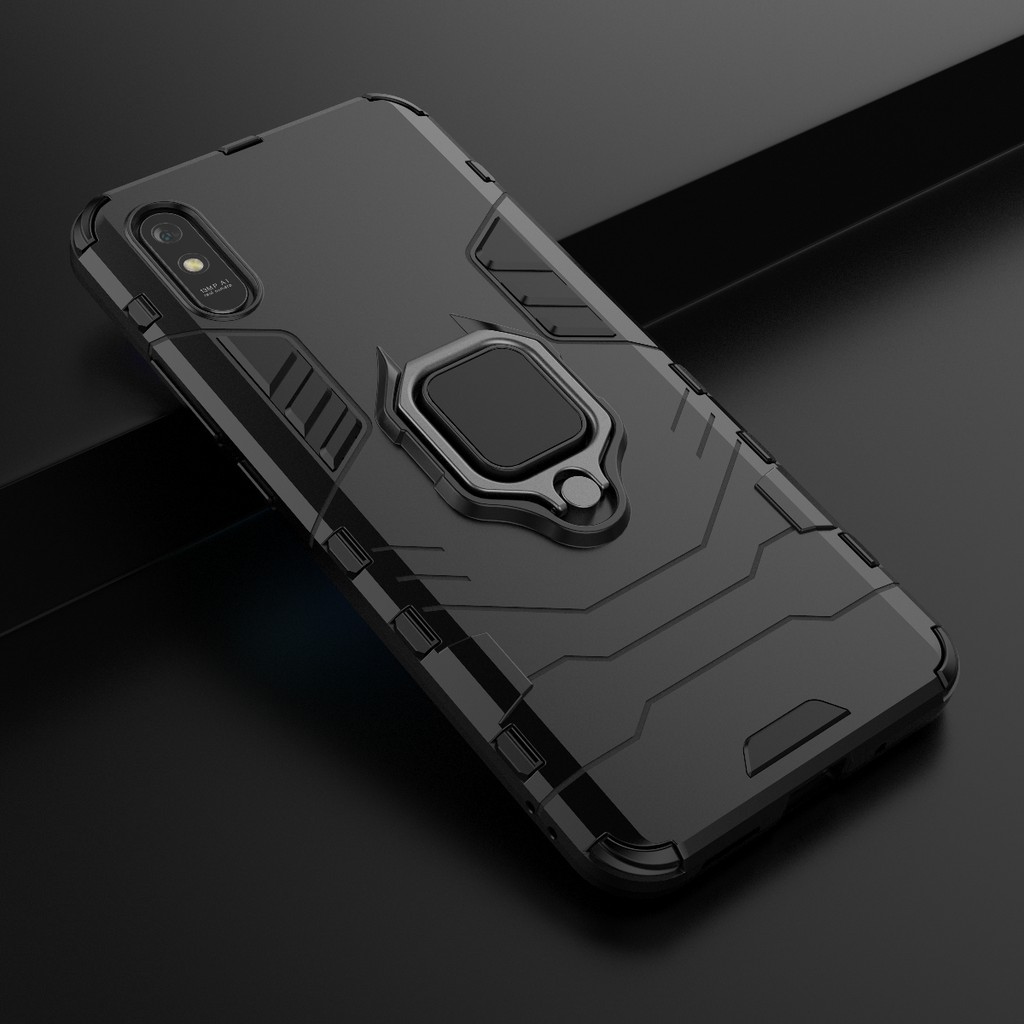 Ốp lưng Xiaomi Redmi 9A / Redmi A1 Iron Man Iring cao cấp siêu bền chống sốc giá đỡ xem phim