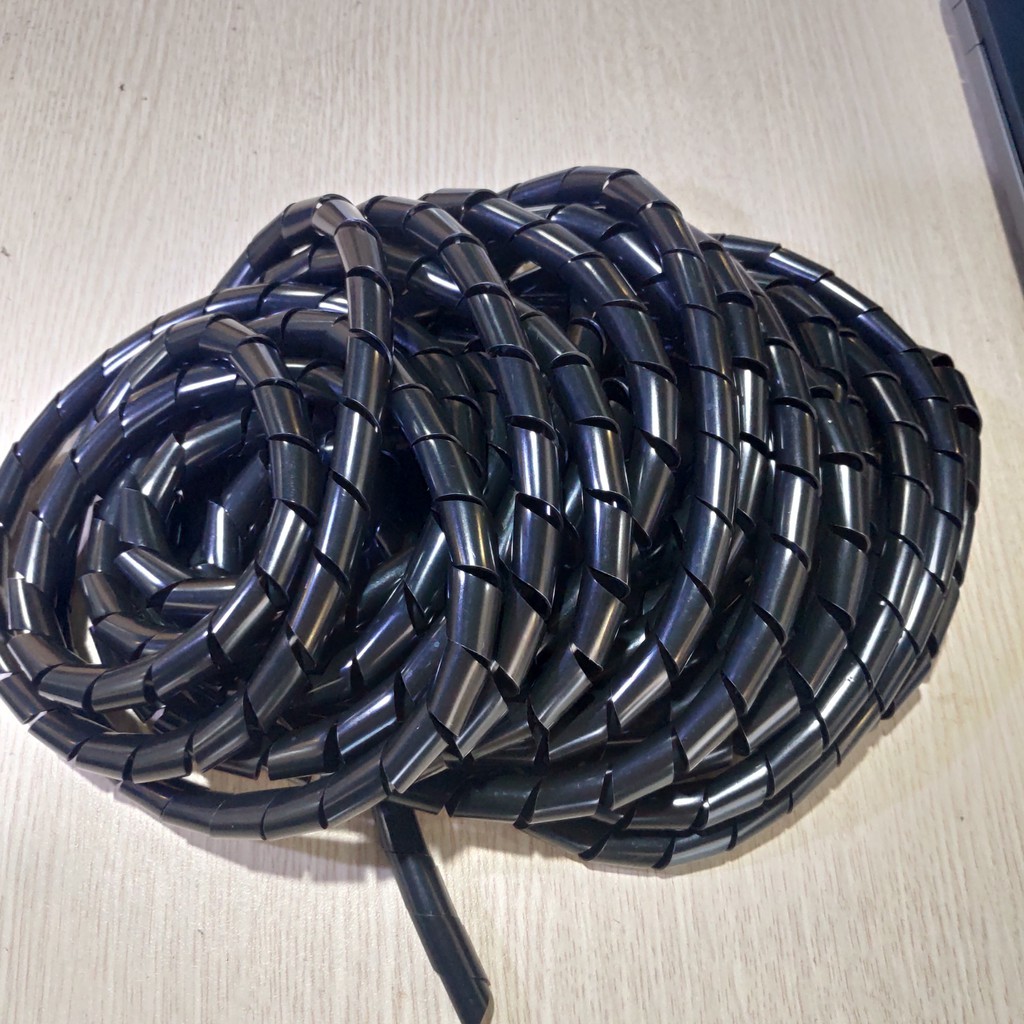 Dây xoắn ruột gà phi 10 Đen