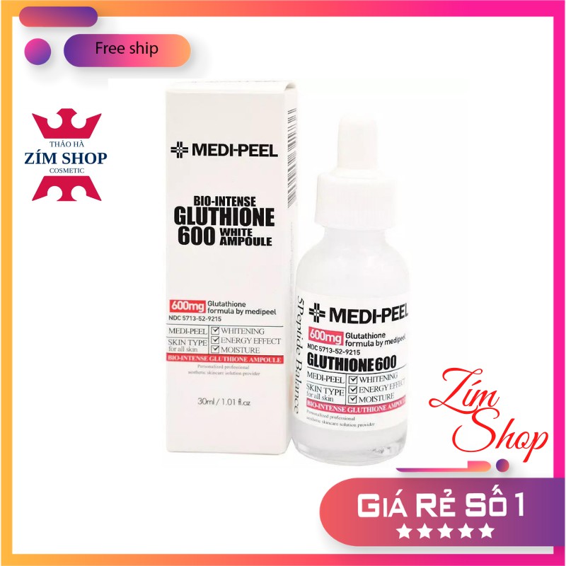 Serum Trắng Da Medi Peel Glutathione 600 White Ampoule Serum 30ml