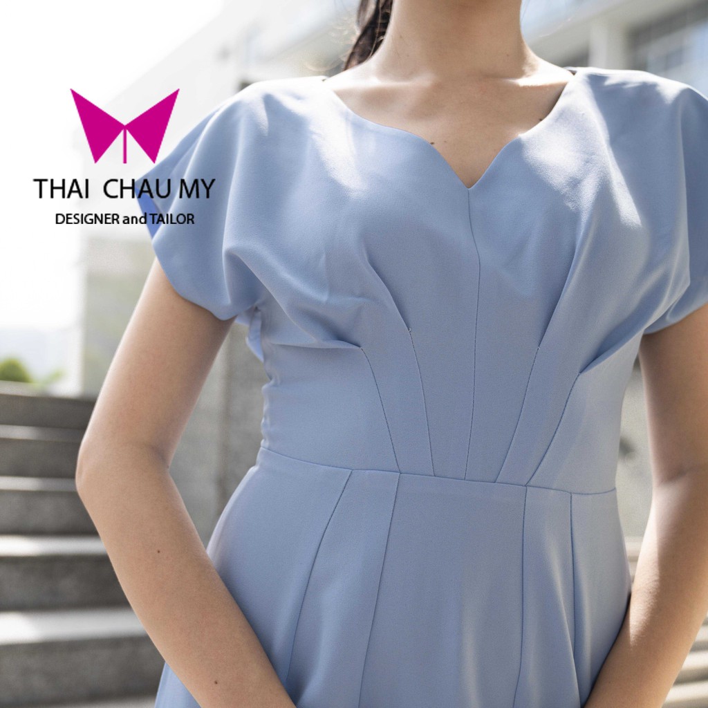 ĐẦM TAY LIỀN CHÍT BEN EO TÔN DÁNG váy mini áo sơmi công sở đồng phục đầm đen dạo phố dự tiệc thời trang thiết kế Chau My | BigBuy360 - bigbuy360.vn