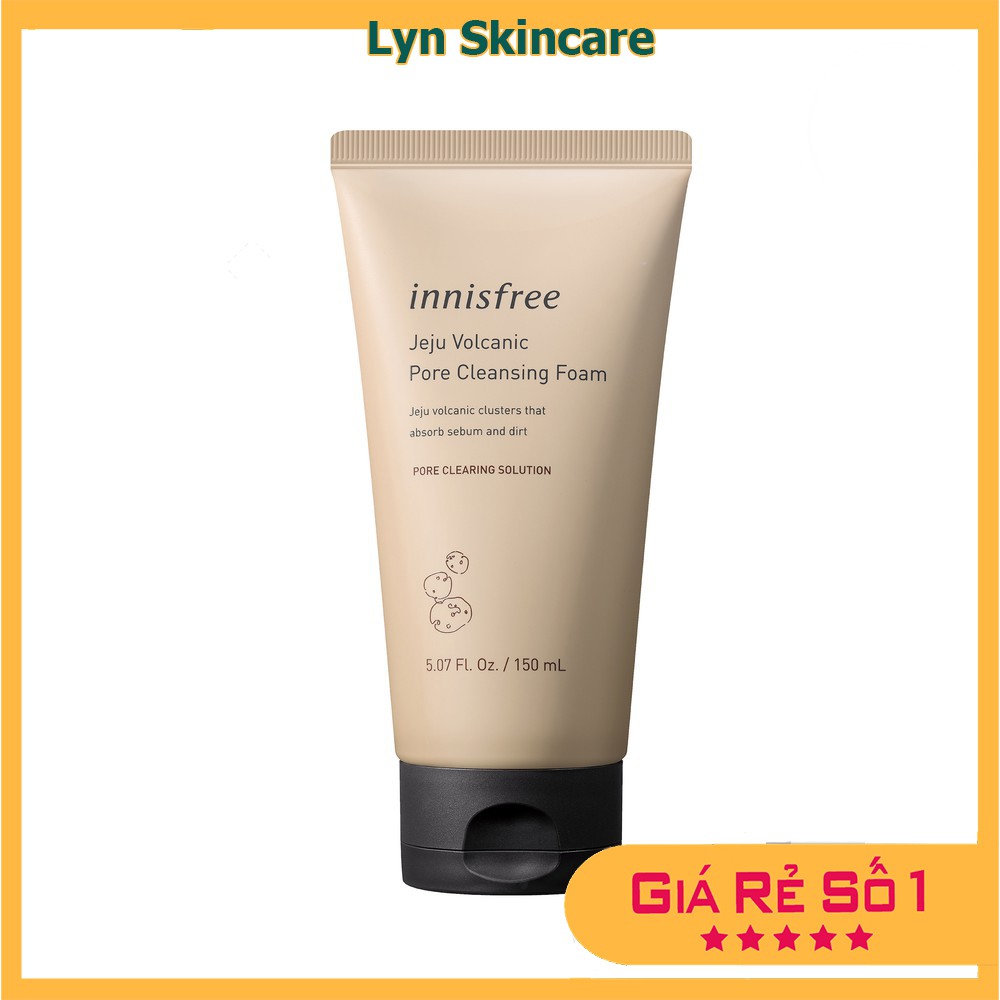  Sữa rửa mặt tro núi lửa Innisfree Jeju Volcanic Pore Cleansing Foam