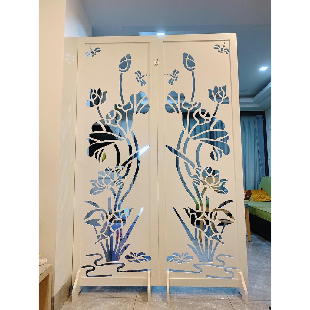 "Lô hàng nhanh""Thẳng vào cổ phiếu" Bình Phong- vách ngăn chắn phòng Hoa Sen( giá bán 1 tấm có chân) IG489- KHÔNG ĐẶT 1