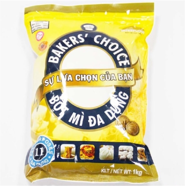 BỘT MÌ BAKERS’ CHOICE SỐ 11 (ALL PURPOSE FLOUR) 1KG