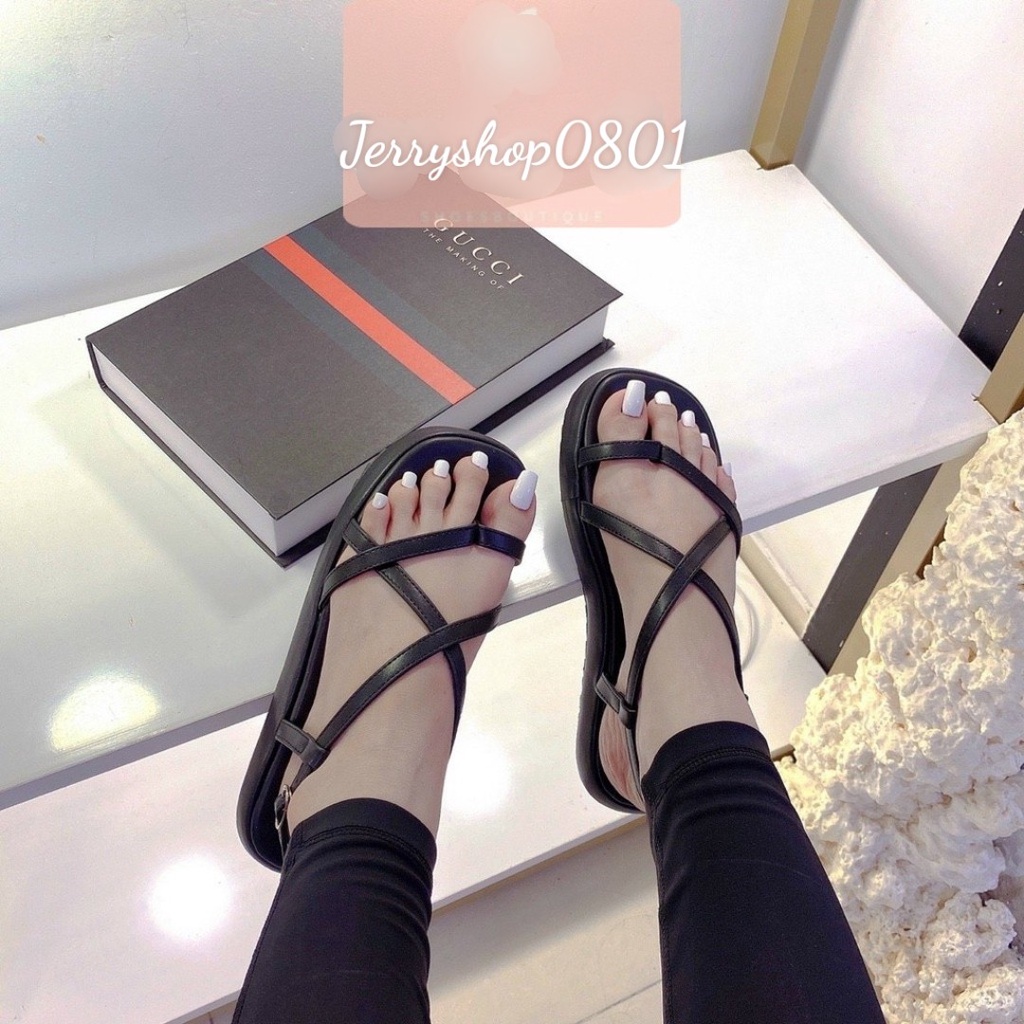 Sandal nữ đế cao 2p XỎ NGÓN 4 DÂY ĐẾ XUỒNG siêu xinh