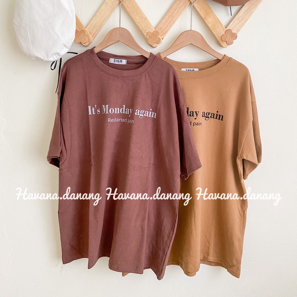 Áo thun chữ nhiều màu, áo unisex freesize form rộng