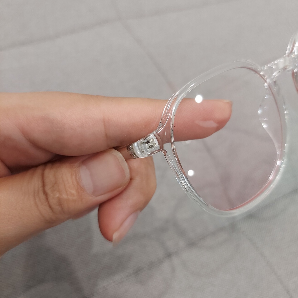 Kính Thời Trang Mắt Tròn Gọng Trong Suốt Cidu Mk31