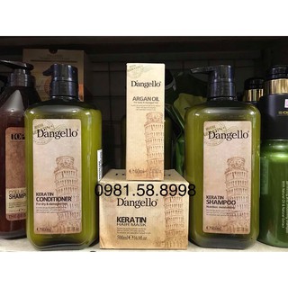 [CHÍNH HÃNG] BỘ DẦU GỘI XẢ SIÊU MƯỢT DANGELLO KERATIN SHAMPOO 800ML [D'angello]