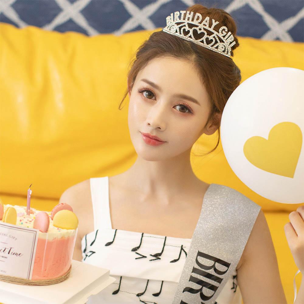 Vương Miện Sinh Nhật 30th 40th 50th 60th Lấp Lánh Cho Nữ