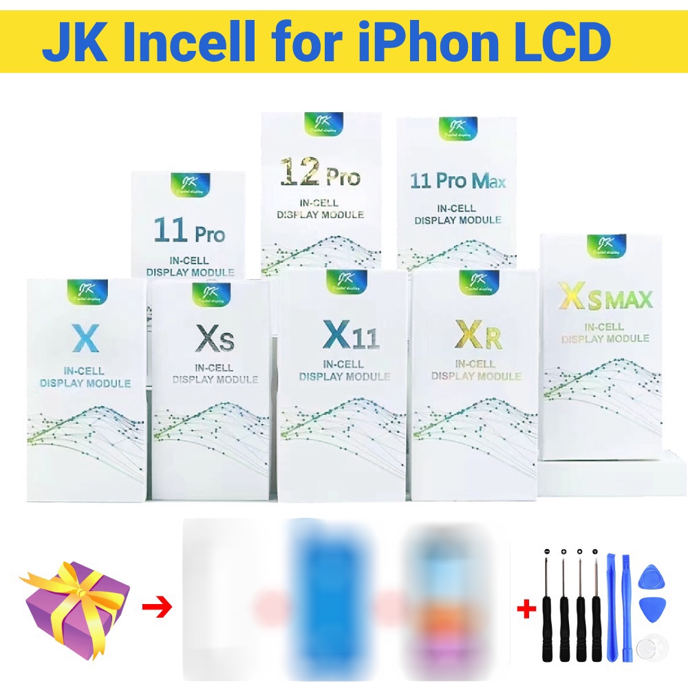 JK Incell Màn Hình Cho X XR XS 11 Pro Max Màn Hình LCD Màn Hình Cảm Ứng Iphone Bộ Số Hóa Không Chết 