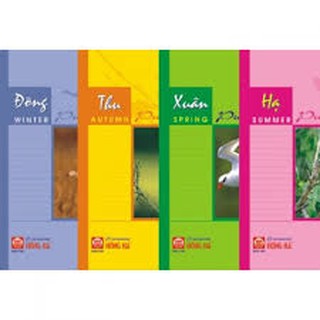 VỞ KẺ NGANG 200 TRANG 4 MÙA 1002 HỒNG HÀ