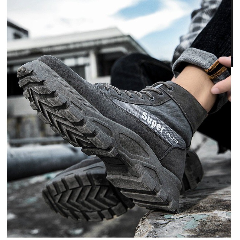 Giày nam cổ cao - Giày bôt da lộn Super cực ngầu mới về | BigBuy360 - bigbuy360.vn