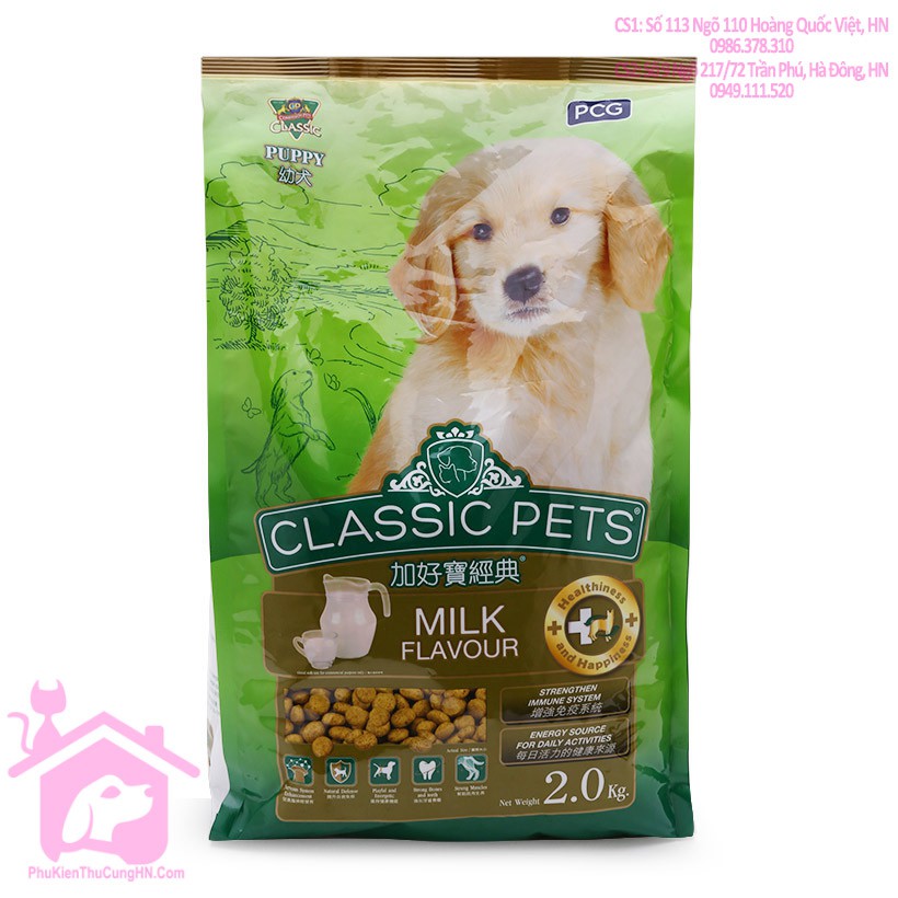 Thức ăn cho chó con Classic Pets Puppy 400g vị sữa - Phụ kiện thú cưng Hà Nội