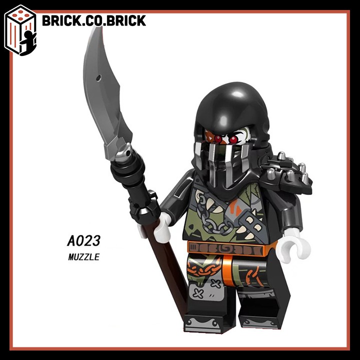 Lego Ninja Phantom Đồ Chơi Lắp Ráp Minifigure Và Non Lego Nhân Vật Hồ Ly Samurai Akita Zane Nya Kai Jay A017-A024