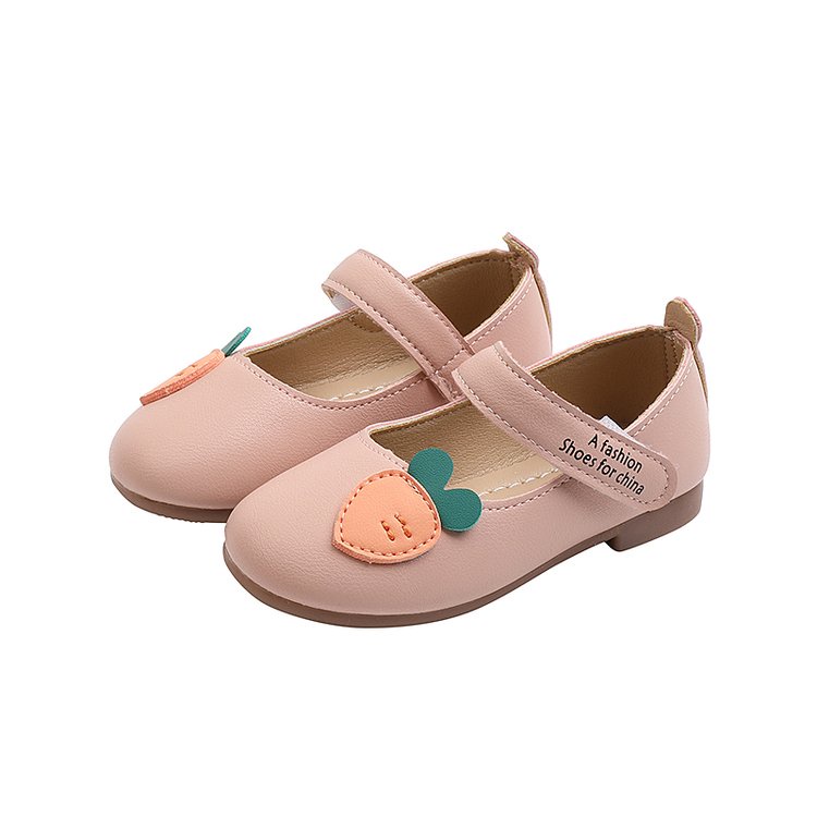 Giày da thiết kế đơn giản hợp thời trang cho bé gái
