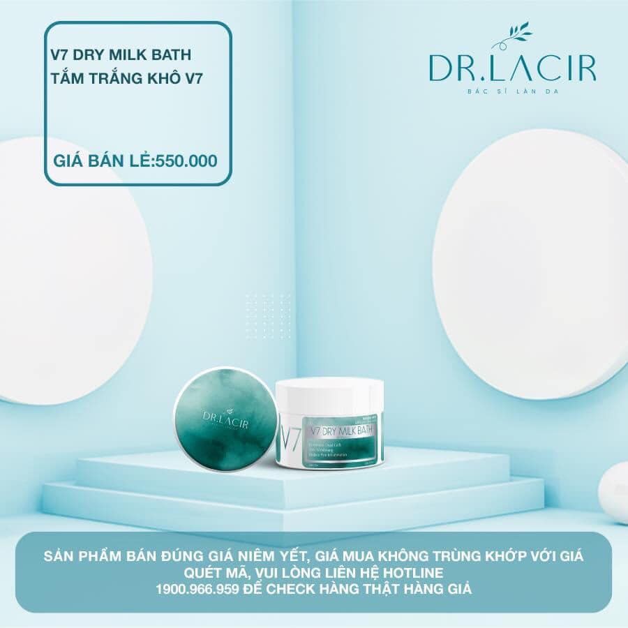 Tắm trắng khô V7 - Dr Lacir