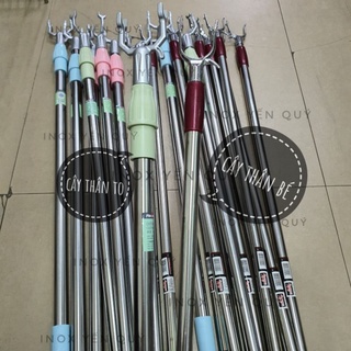 Cây lấy đồ trên cao - gậy chọc quần áo rút gọn