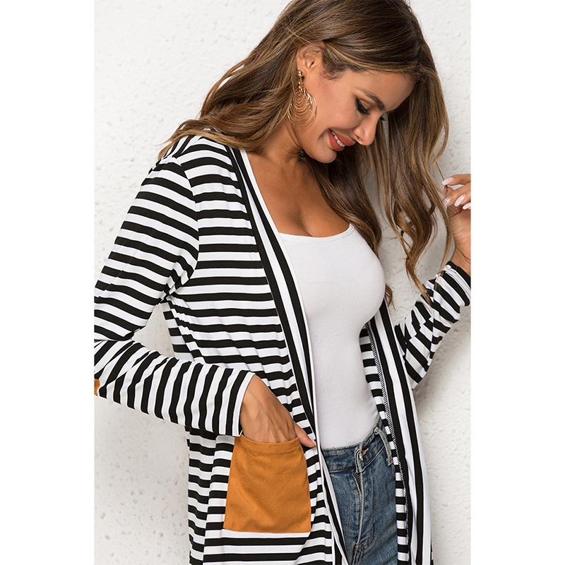 MỚI Áo khoác Cardigan hoạ tiết kẻ sọc cho nữ