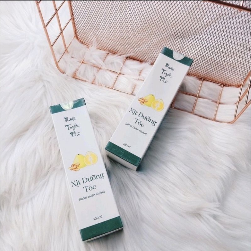 🌿Xịt Dưỡng Tóc Tinh Dầu Gừng Bưởi Nhược Tuyết Phù Ngăn Rụng, Kích Mọc Tóc 100ml🌿