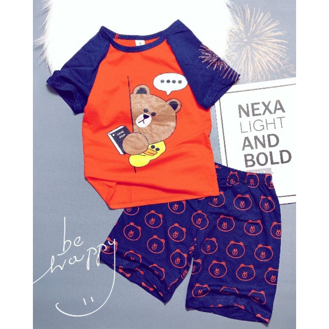 (7-22kg) Bộ tay ngắn quần đùi bé trai size nhí thun cotton 4 chiều