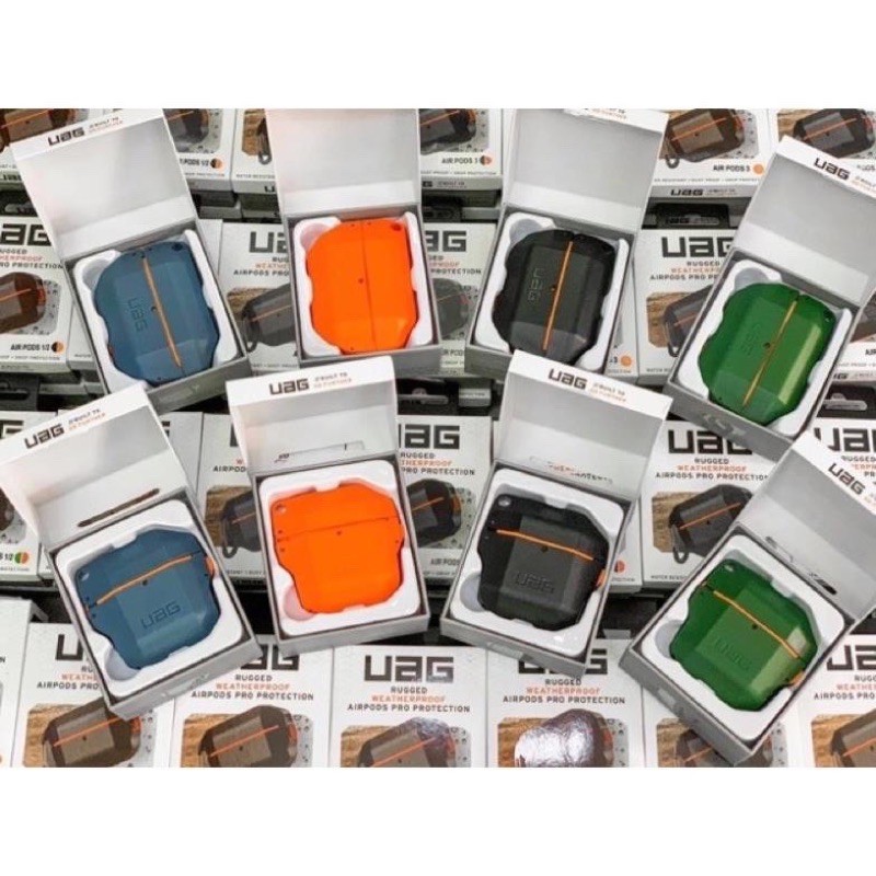 Case UAG Airpods 1 2 Pro chống vỡ, chống nước, bảo vệ 100% - Vỏ bảo vệ bọc Airpod Rugged