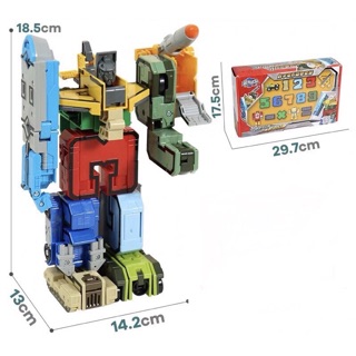 Bộ lắp ráp robot số(15 chi tiết) 0-9 và 5 dấu