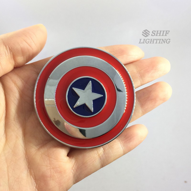 Miếng Dán Kim Loại Hình Khiên Captain America 1 X Trang Trí Xe Hơi / Mô Tô