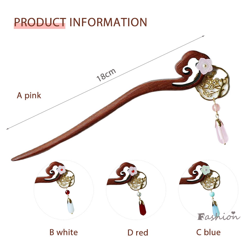 Trâm Cài Tóc Bằng Gỗ Đính Hoa Và Chim Handmade Thời Trang Cho Nữ