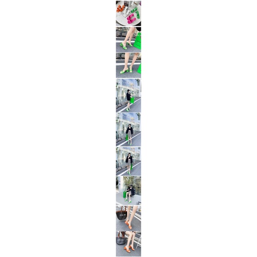 Giày Cao Gót Da Nhiều Màu Sắc Size 35-40-3.94 Inch