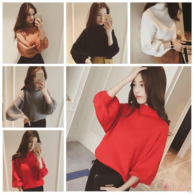 Áo len tay dài cổ lọ thời trang dành cho nữ